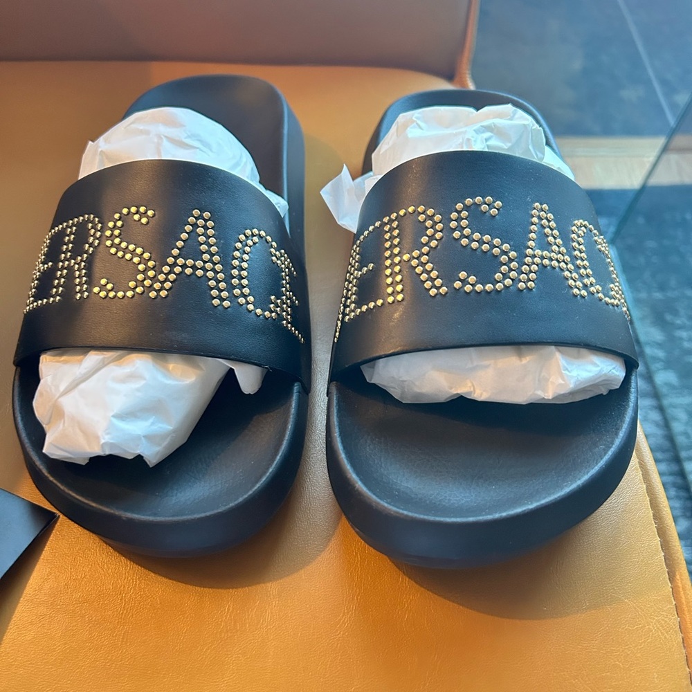 Versace studded leather sandals